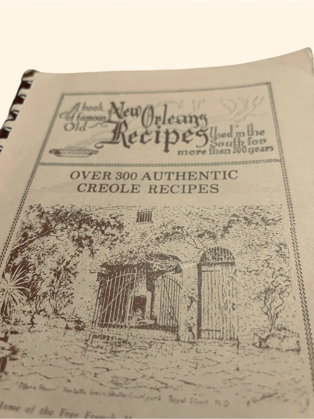 Antique vintage Book of Famous Old New Orleans Recipes